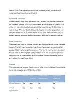 Eseja 'Aviva: Strategy Analysis and Evaluation', 11.