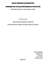 Konspekts 'Regulēšanas teorijas pamati - mājasdarbu uzdevumu 44.variants', 1.