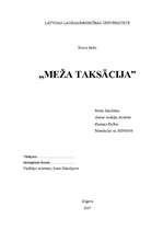 Referāts 'Meža ierīcība un taksācija', 1.