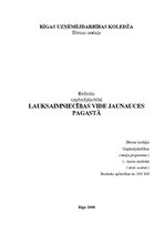 Referāts 'Lauksaimniecības vide Jaunauces pagastā', 1.