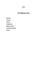 Konspekts 'Lesson Plan for Form 7 "Making a Film"', 3.
