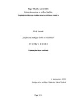 Referāts 'Uzņēmuma stratēģijas izvēle un realizēšana', 1.