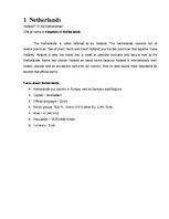 Referāts 'Description of Tourism Situation in Netherlands', 5.