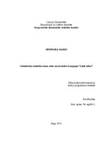 Eseja 'Sabiedrisko attiecību loma vides aizsardzības kampaņā "Lielā talka"', 1.
