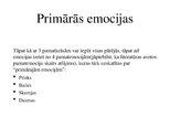Prezentācija 'Emocijas. Emociju veidi. Emociju funkcijas un īpašības.', 6.