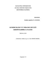 Diplomdarbs 'Komercbanku un nebanku iestāžu kredītdarbības analīze', 1.
