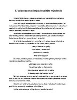 Konspekts 'Eduarda Veidenbauma dzejas aktualitāte mūsdienās', 1.