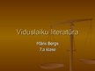 Prezentācija 'Viduslaiku literatūra', 1.