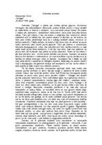 Eseja 'Aleksandrs Grīns "Tobāgo"', 1.