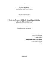 Referāts 'Gundegas Repšes valdzinoši dusmīgā publicistika', 1.