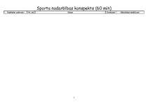 Konspekts 'Sporta nodarbības konspekts', 1.