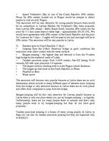 Konspekts 'Tourism in Czech Republic', 5.