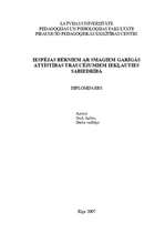 Diplomdarbs 'Iespējas bērniem ar smagiem garīgās attīstības traucējumiem iekļauties sabiedrīb', 1.