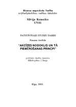 Referāts 'Akcīzes nodoklis', 1.