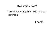 Konspekts 'Tiesību pamati', 1.