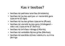 Konspekts 'Tiesību pamati', 3.