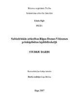 Referāts 'Sabiedriskās attiecības Rīgas Domes Vidzemes priekšpilsētas izpilddirekcijā', 1.