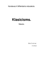 Referāts 'Klasicisms', 1.