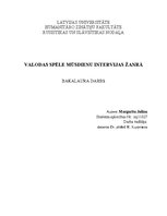 Diplomdarbs 'Языковая игра в жанре современного интервью', 1.