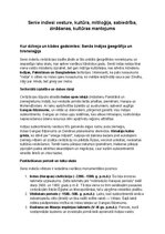 Konspekts 'Seno indiešu vēsture, kultūra, mitoloģija, sabiedrība un kultūras mantojums', 1.