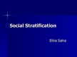 Prezentācija 'Social Stratification', 1.