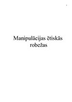 Konspekts 'Manipulācijas ētiskās robežas', 1.