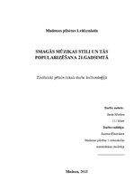 Referāts 'Smagās mūzikas stili un tās popularizēšana 21.gadsimtā', 1.