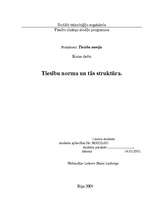 Referāts 'Tiesību norma un tās struktūra', 1.