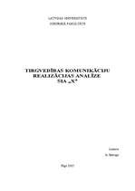 Referāts 'Tirgvedības komunikācijas analīze SIA "X"', 1.