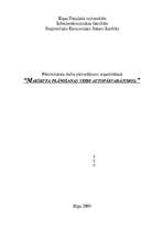 Referāts 'Maršruta plānošana autopārvadājumos', 1.