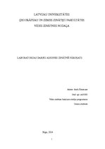 Referāts 'Laboratorijas darbu augsnes zinātnē pārskats', 1.
