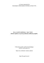 Konspekts 'Aktīvās atpūtas un sporta pasākuma nolikums-projekts', 1.