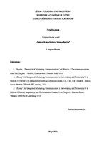 Konspekts 'Integrētā mārketinga komunikācija', 1.