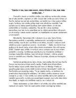 Eseja 'Sančo ir tas, kas mēs esam, dons Kihots ir tas, kas mēs varētu būt...', 1.