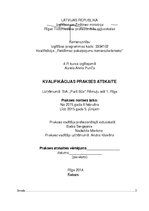 Prakses atskaite 'Reklāmas komercdarbības prakses darbs', 1.