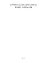 Referāts 'Latviešu tautas dejas sistematizētāja - Ingrīda Saulīte', 1.