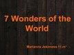 Prezentācija 'Seven Wonders of the World', 1.