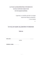 Referāts 'Sociālais darbs ar ģimenēm un bērniem', 1.