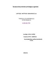 Referāts 'Sarakste', 1.