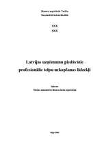 Referāts 'Latvijas uzņēmumu piedāvātie profesionālie telpu uzkopšanas līdzekļi', 1.
