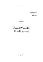 Referāts 'Cīņa ar HIV un AIDS 20. un 21.gadsimtā', 1.