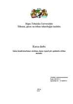 Referāts 'Gaisa kondicionēšanas sistēmas, kuras regulē pēc optimālo režīmu metodes', 1.