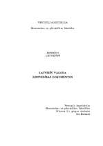 Referāts 'Latviešu valoda lietvedības dokumentos', 1.
