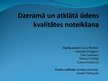 Prezentācija 'Dzeramā un atklātā ūdens kvalitātes noteikšana', 1.