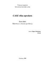 Konspekts 'CASE rīku apraksts', 1.