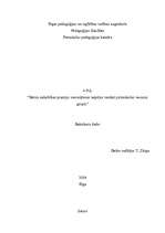 Referāts 'Bērna sadarbības prasmju veicināšanas iespējas vecākajā pirmsskolas vecuma grupā', 1.