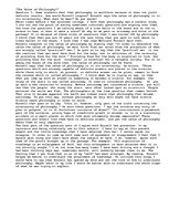 Eseja 'The Value of Philosophy ', 1.