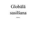 Referāts 'Globālā sasilšana', 1.