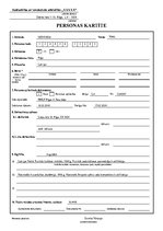 Paraugs 'Darbinieka personas kartīte', 1.