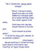 Eseja 'No V.Strēlertes dzejas gūtās atziņas', 1.